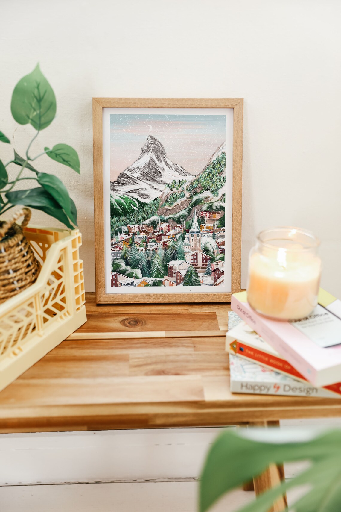 Switzerland Travel Poster, Zermatt Fall Decor - Image 2