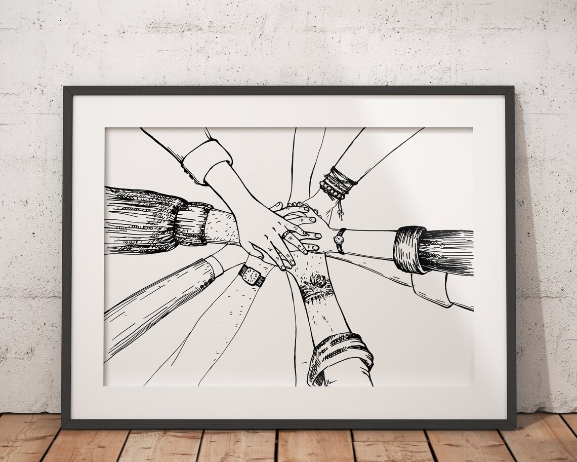Teamwork Wall Art, Office Decor for Women - Image 2