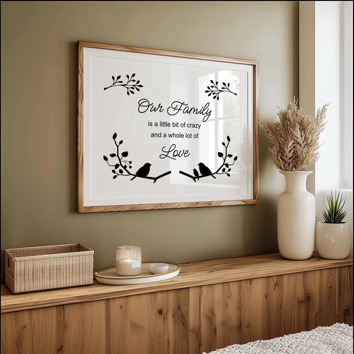 Family Saying Artwork Family Quote Inspirational Wall Art Typography Art Inspirational Art Uplifting Art Heartfelt - Image 4