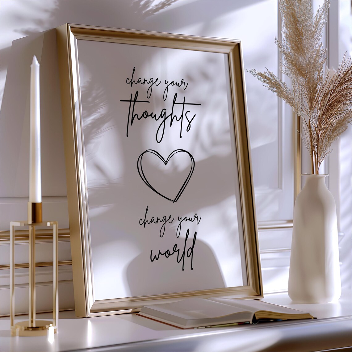 Change Your Thoughts, Change Your World Art Print - Image 3