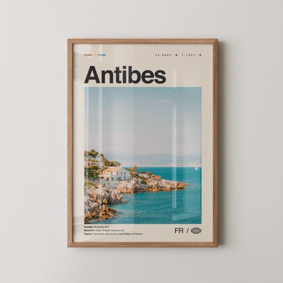 Antibes Photo Decor France Travel Poster