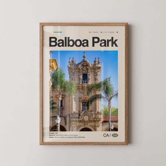 Balboa Park Print Wall Art Poster Photo San Diego Museum Of Botanical Building