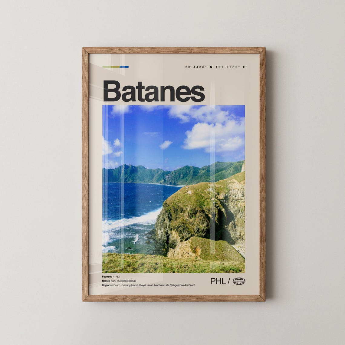 Batanes Philippines Dramatic Coastal Cliffs Travel Photo Poster
