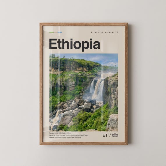 Ethiopia Print No 2 Wall Art Poster Photo Decor Addis Ababa Africa