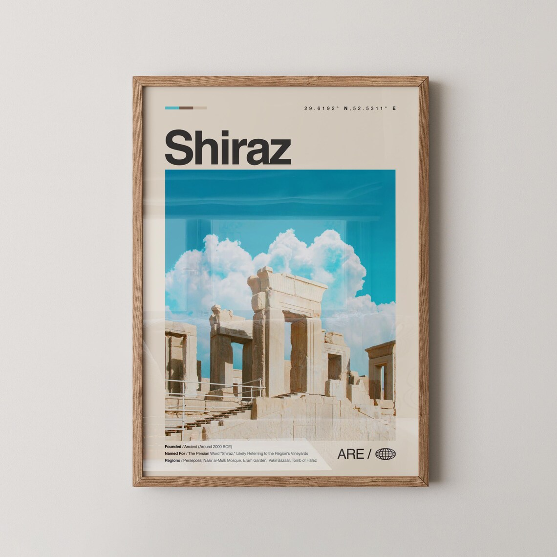 Shiraz Persepolis Ruins Ancient Persian History Photo Poster