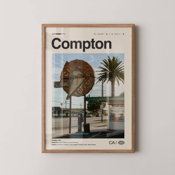 Compton Print Wall Art Poster Photo Martin Luther King Jr Monument Creek Natural Park
