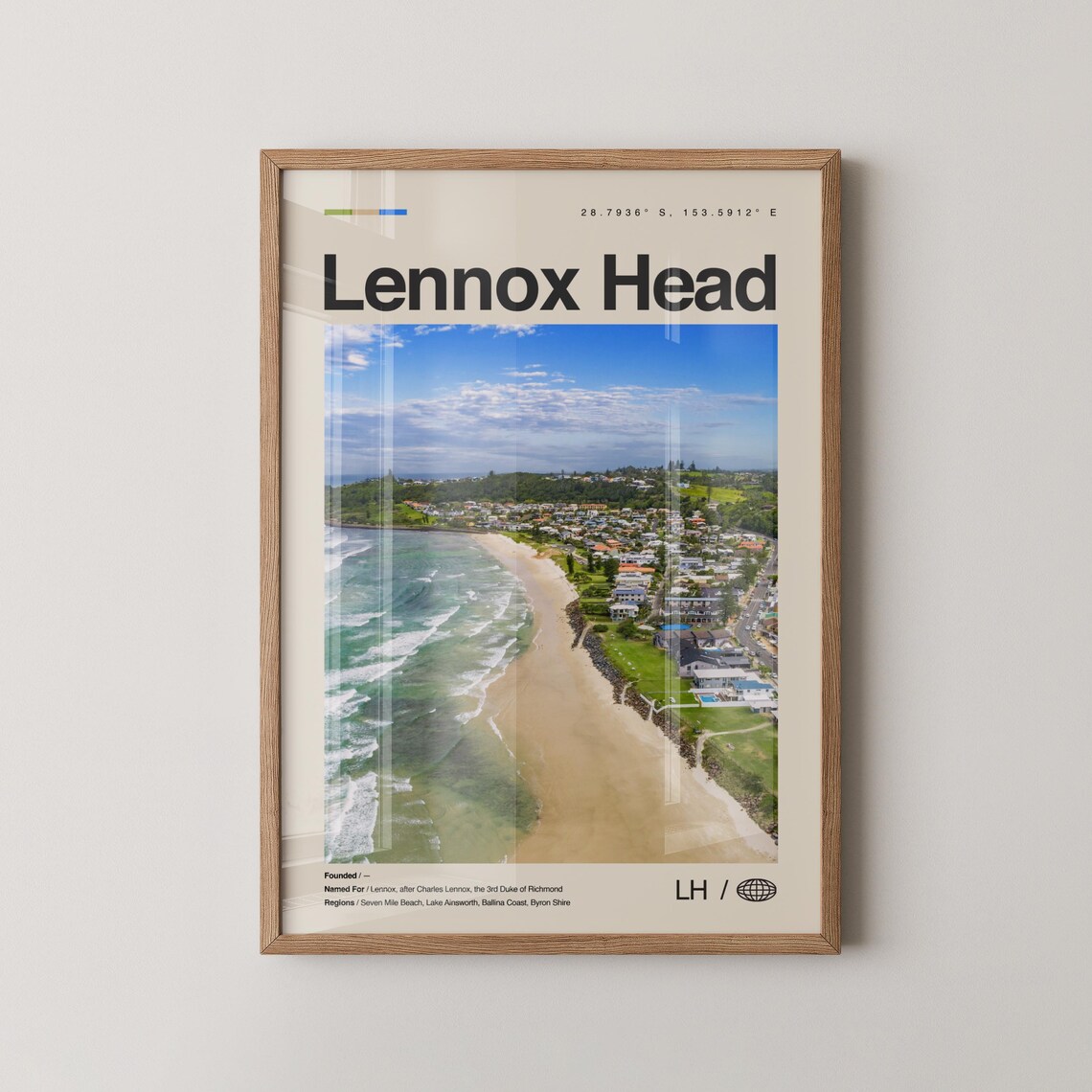 Lennox Map Poster Print, Travel Wall Art