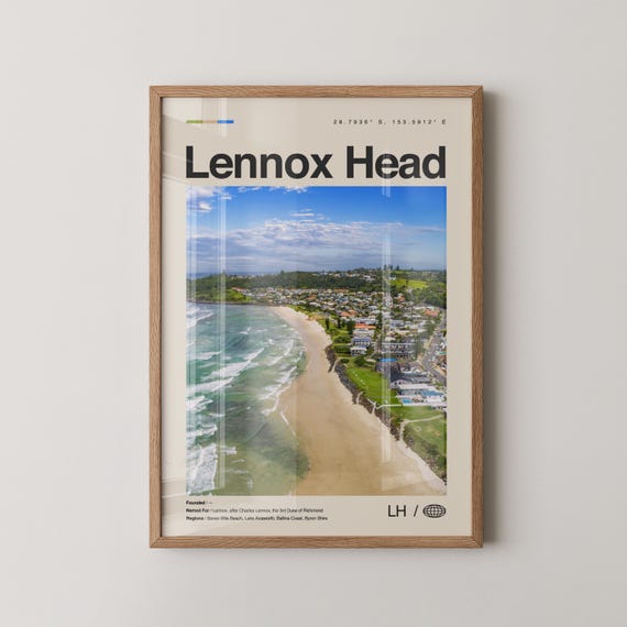 Lennox Map Poster Print, Travel Wall Art