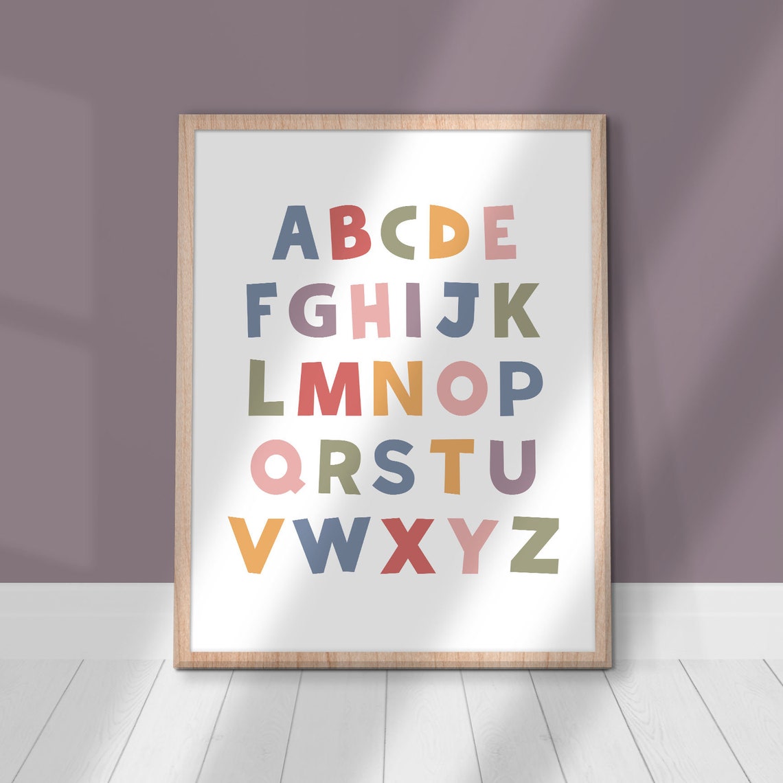 ABC Alphabet Rainbow Letters Educational Kids Classroom Decor Poster - Image 2