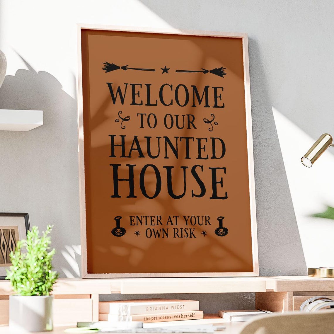 Welcome To Our Haunted House Halloween Poster Enter At Your Own Risk - Image 3