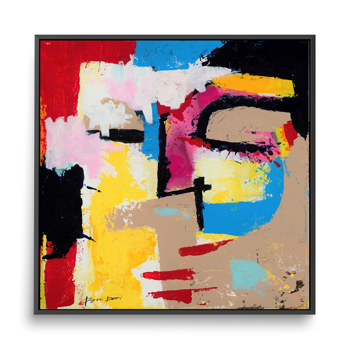 Ron Deri Abstract Modern Wall Art Print, Colorful - Image 3