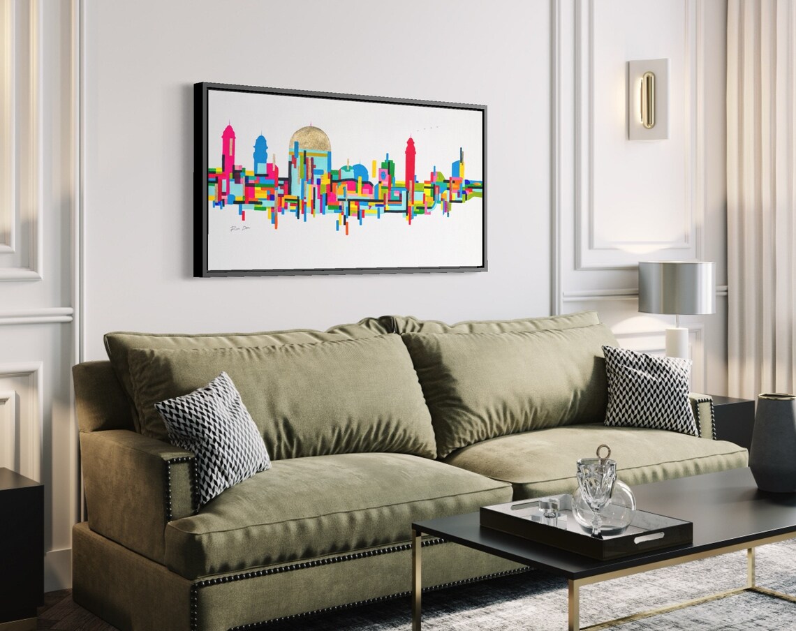 Jerusalem Abstract by Ron Deri, Modern Art Print - Image 5
