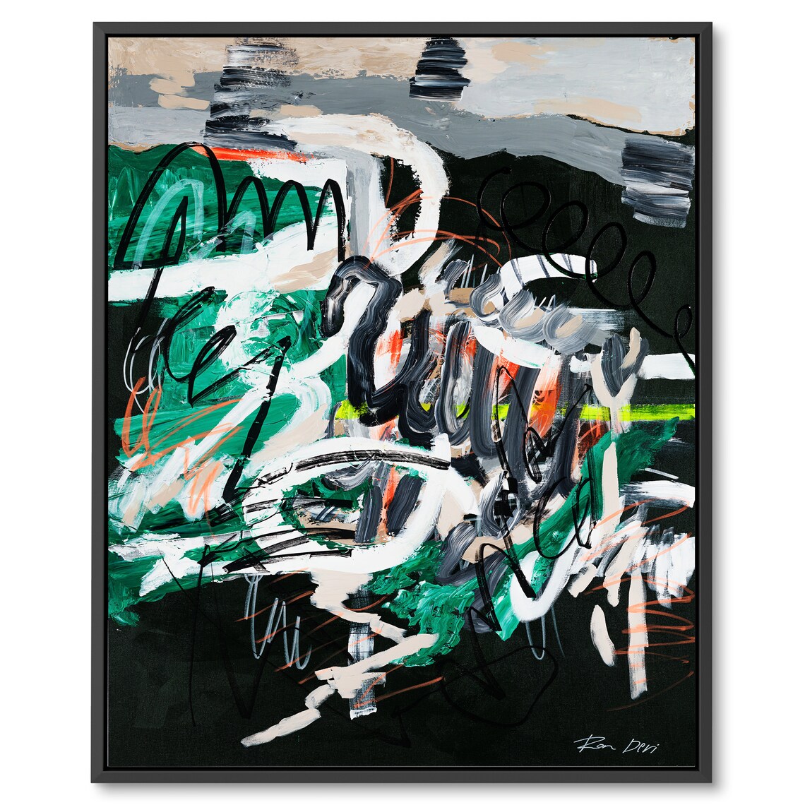 Contemporary Abstract Art Print, Underground Style - Image 2