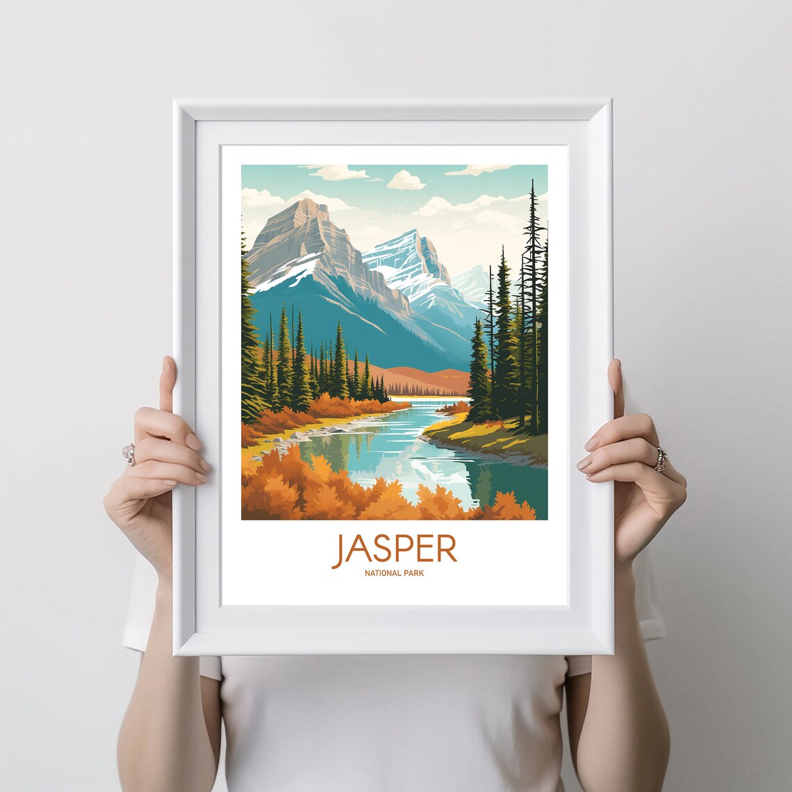 Jasper National Park Travel Poster, Wall Art Print - Image 2