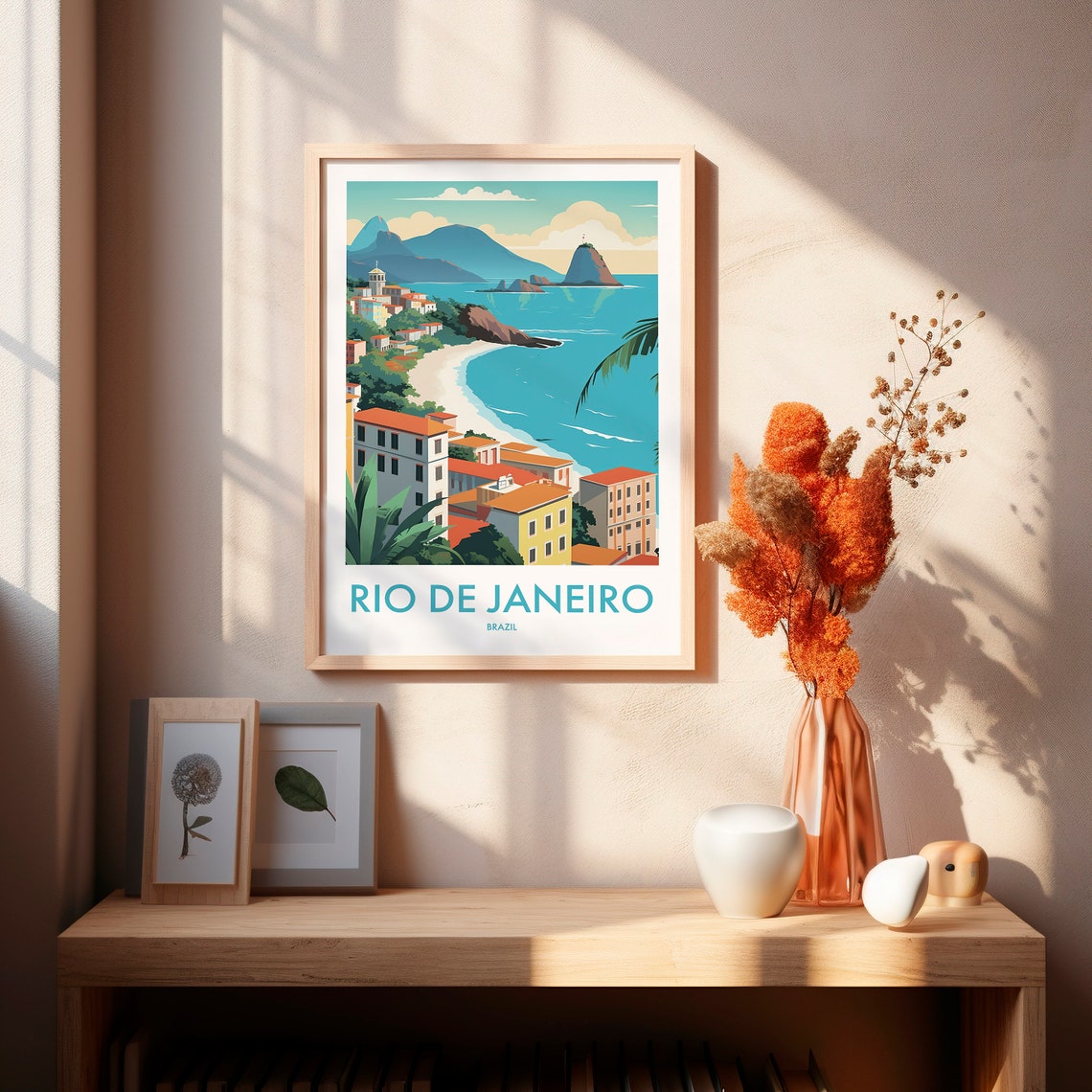 Rio De Janeiro Poster Travel Art Poster Print Gift Wall Art Home Decor Gift Print Wall Art Gift For Her Gift For Him - Image 2