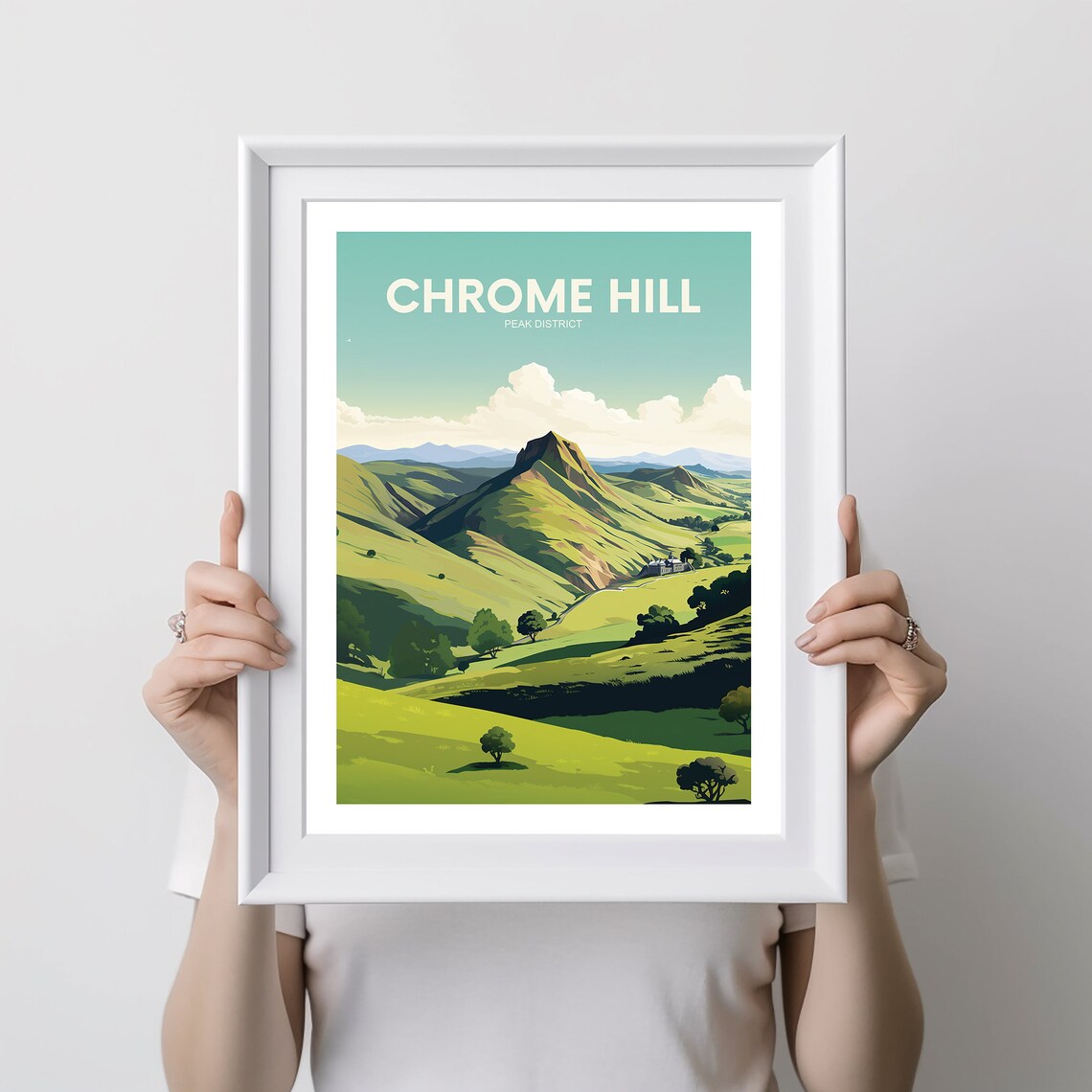 Chrome Hill Poster Peak District Art Art Print Wall Art Home Decor Gift For Her Gift For Him - Image 2