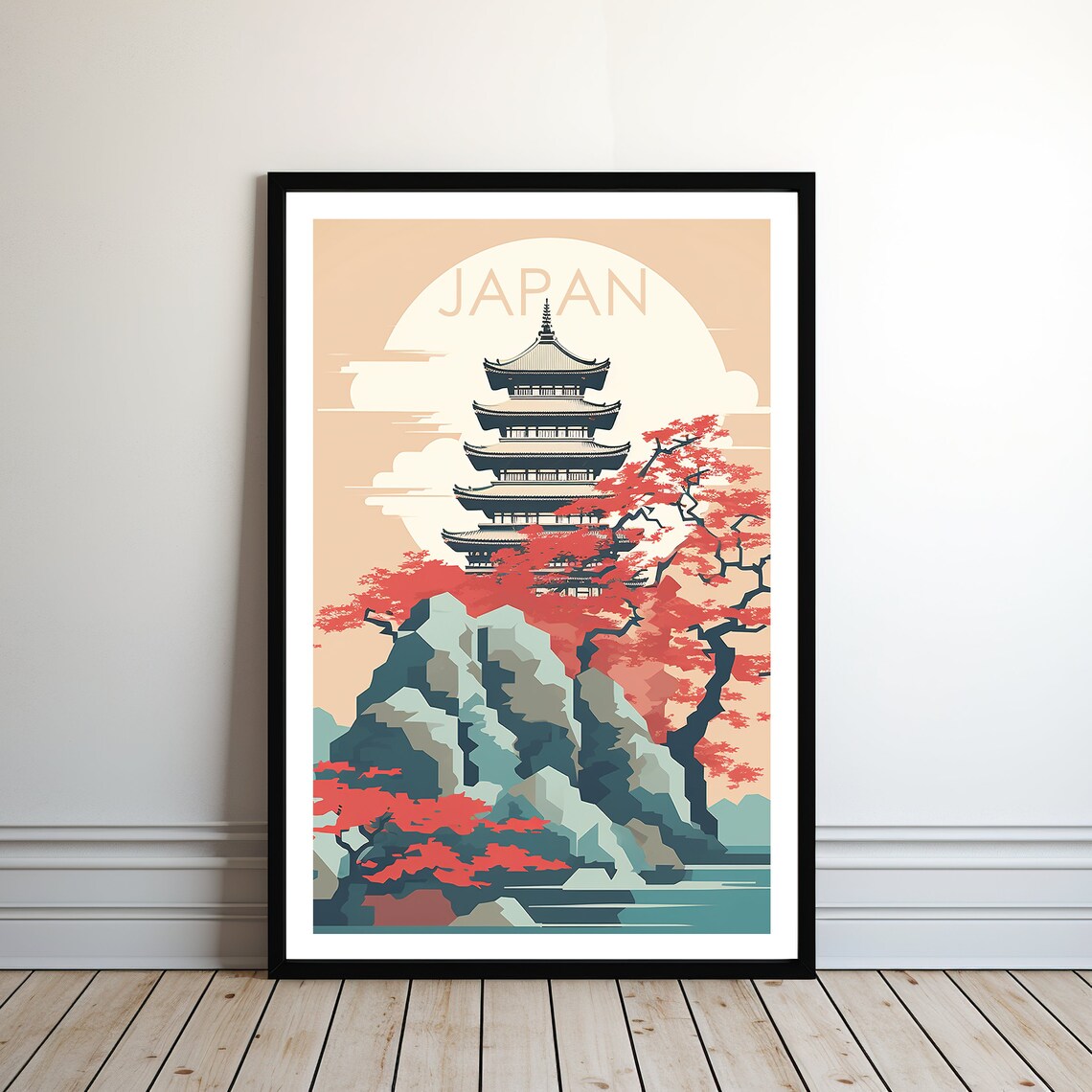 Japan Travel Poster, Country Wall Art Print
