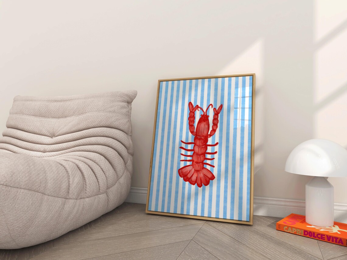 Lobster Print, Vintage Coastal Kitchen Art - Image 4