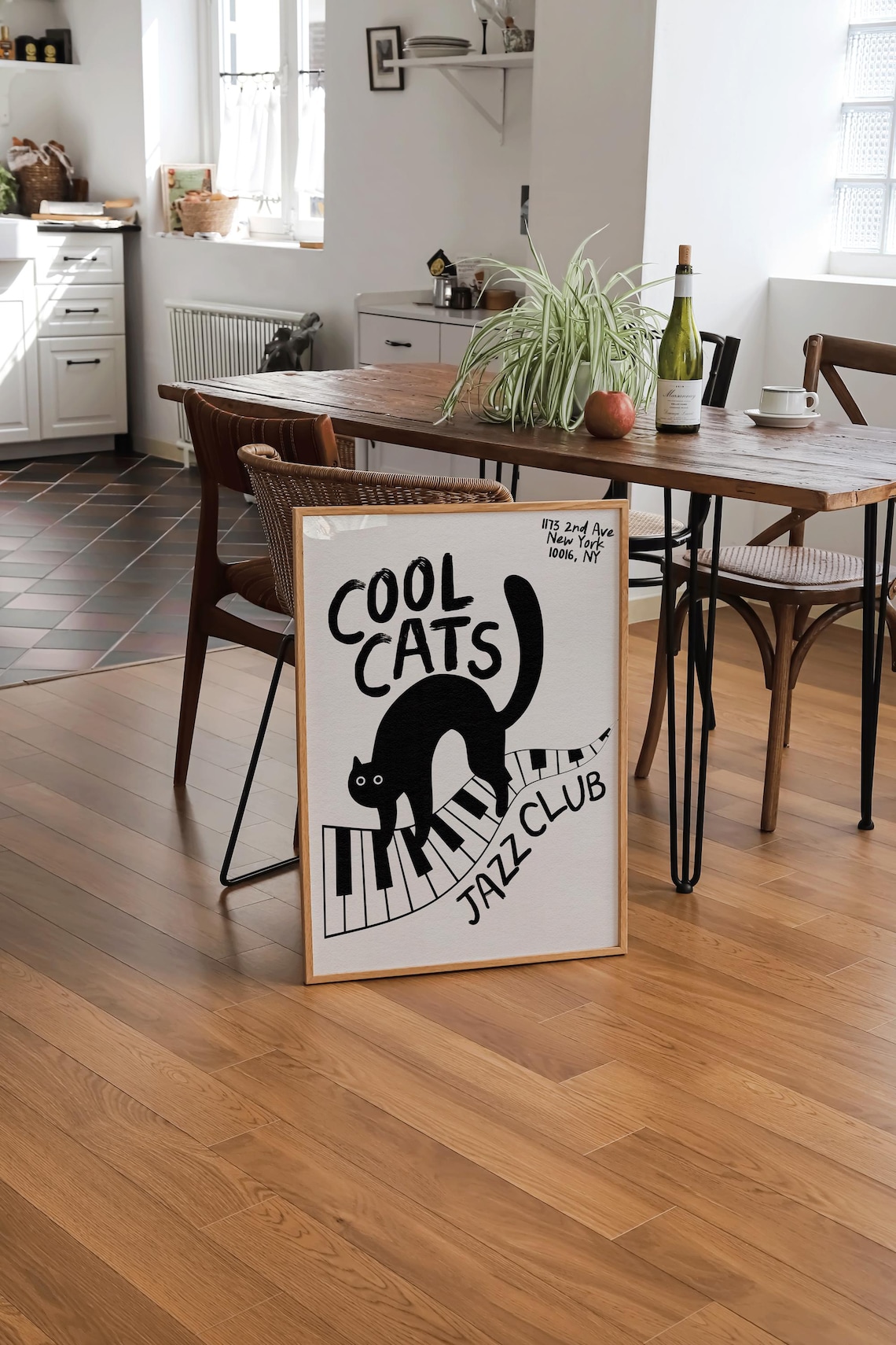 Cool Cats Jazz Club, Vintage Music Poster - Image 3
