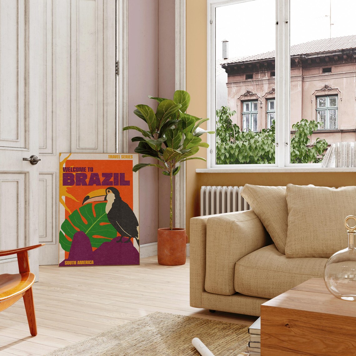 Welcome To Brazil Travel Poster, City Wall Art - Image 2