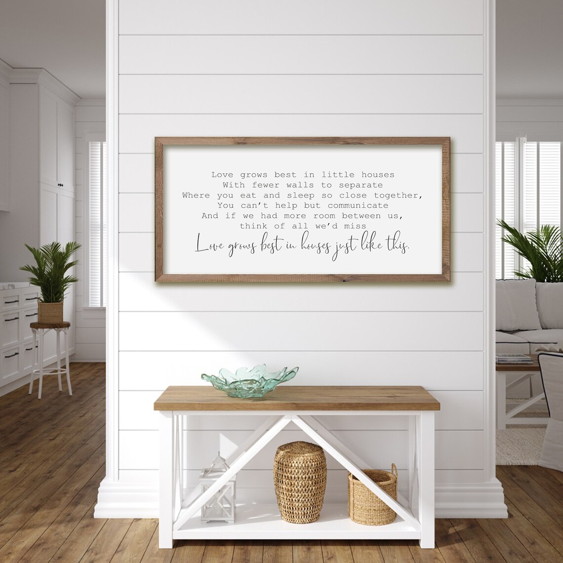 Love Grows Best In Little Houses, Family Room Art Print - Image 5