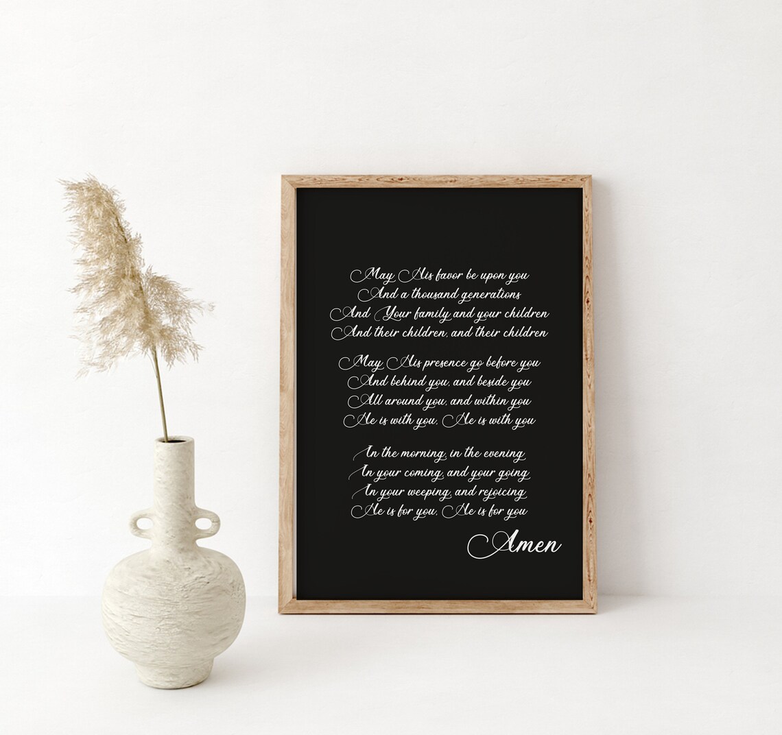 The Blessing Song Lyrics Kari Jobe May His Favor Be Upon You Faith Poster - Image 3