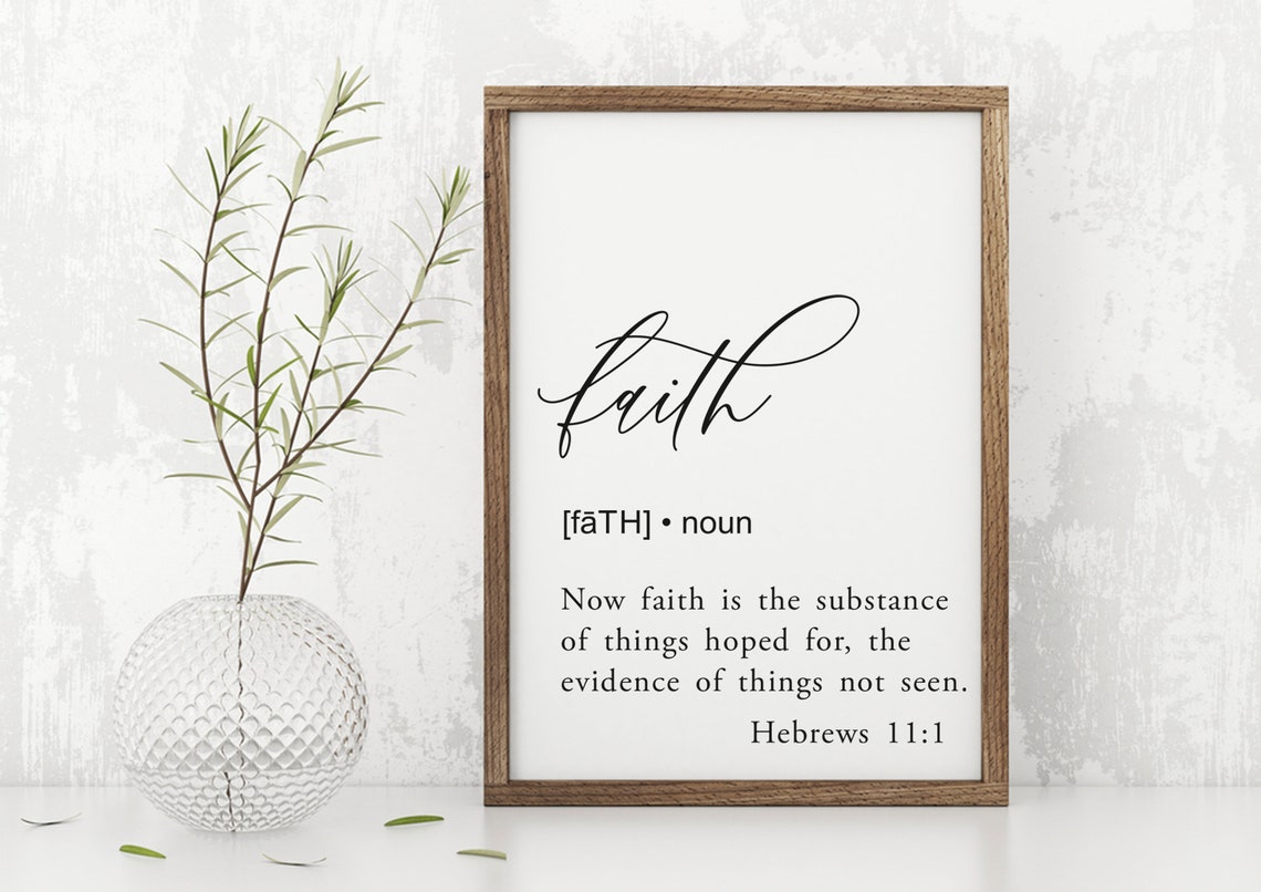 Faith Sign Wall Art Scripture Wall Art Farmhouse Decor Farmhouse Wall Decor Bible Quote Wall Decor - Image 4