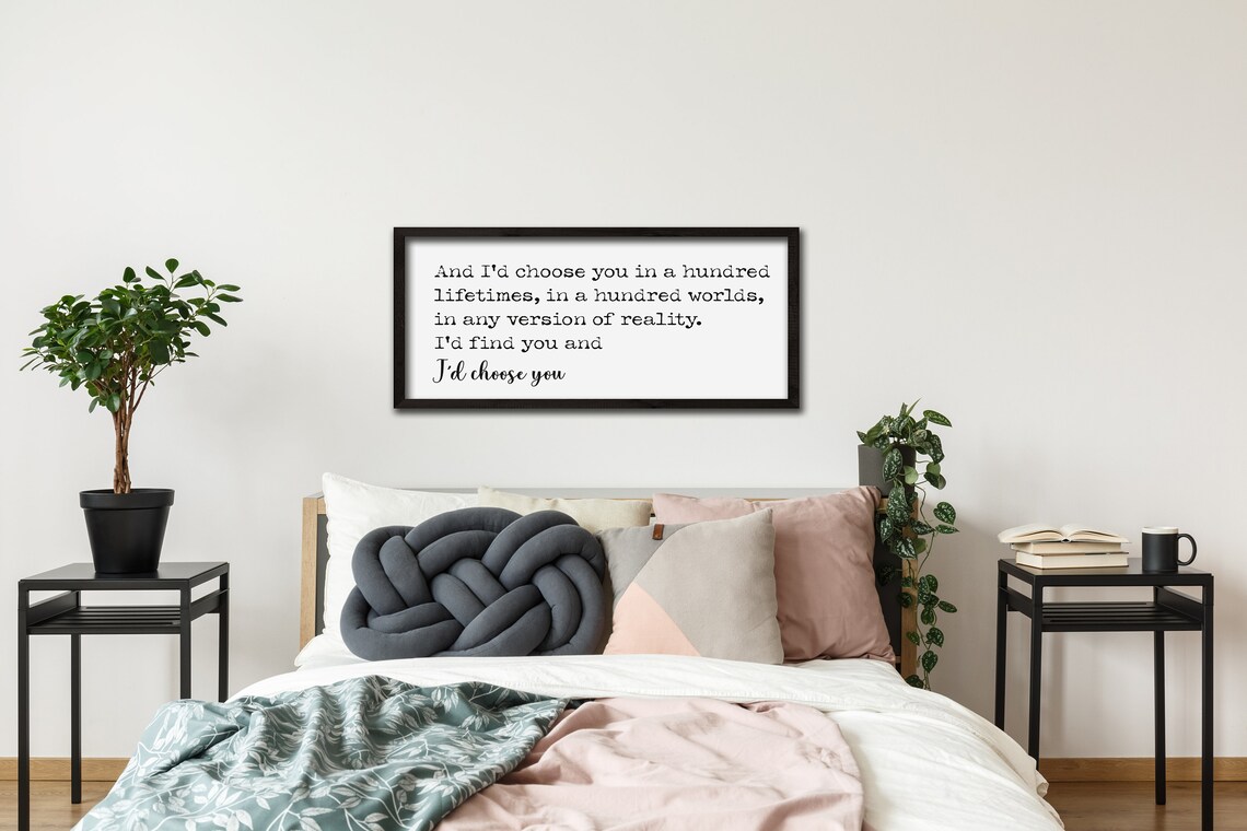 I'd Choose You Rustic Farmhouse Wall Art Print - Image 3