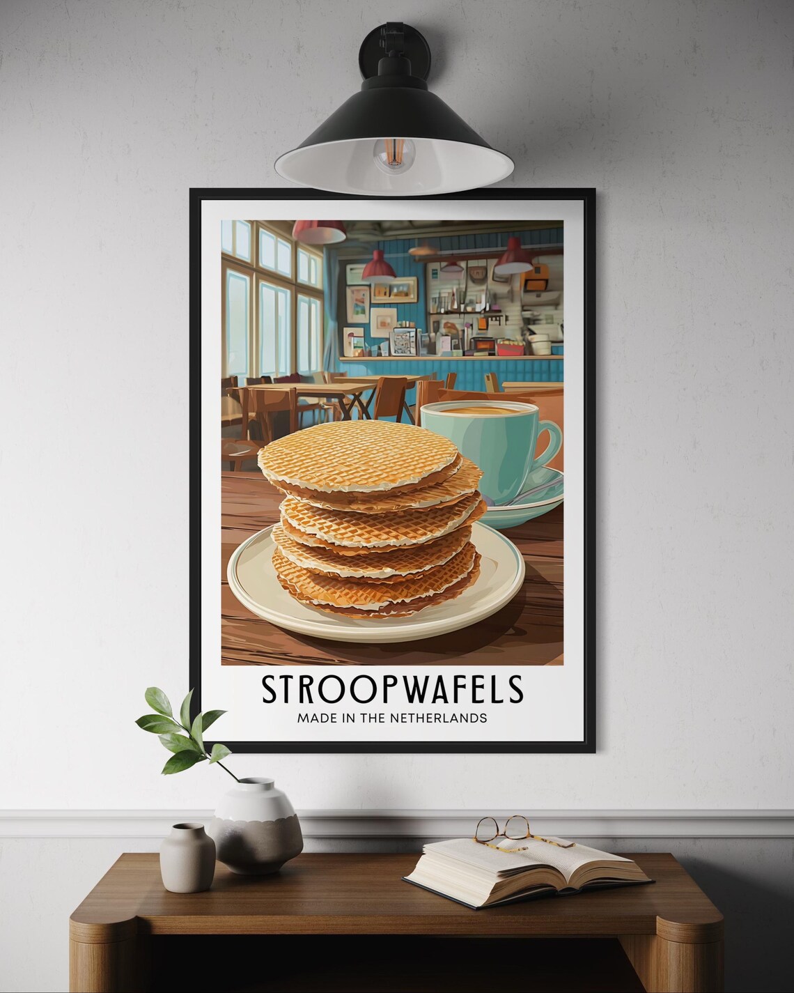 Stroopwafels Poster, Dutch Caramel Waffle Cookies