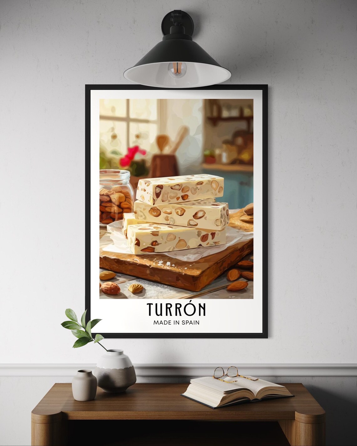 Spanish Turron Almond Nougat Holiday Christmas Dessert Poster
