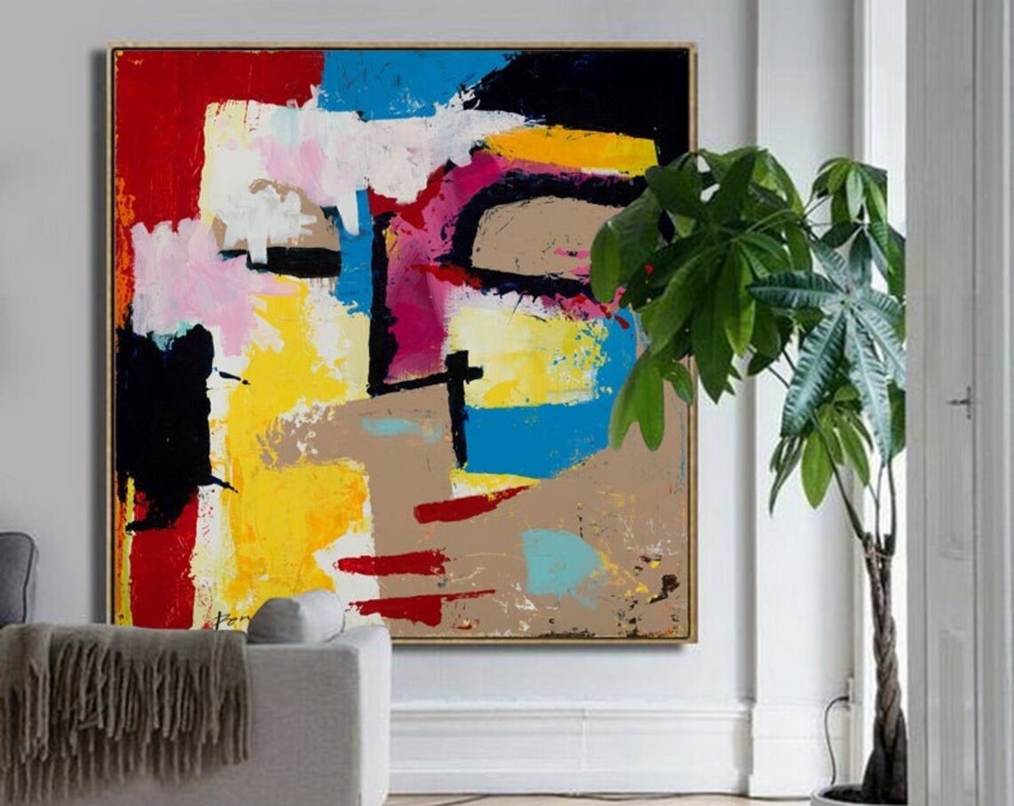 Ron Deri Abstract Modern Wall Art Print, Colorful - Image 4
