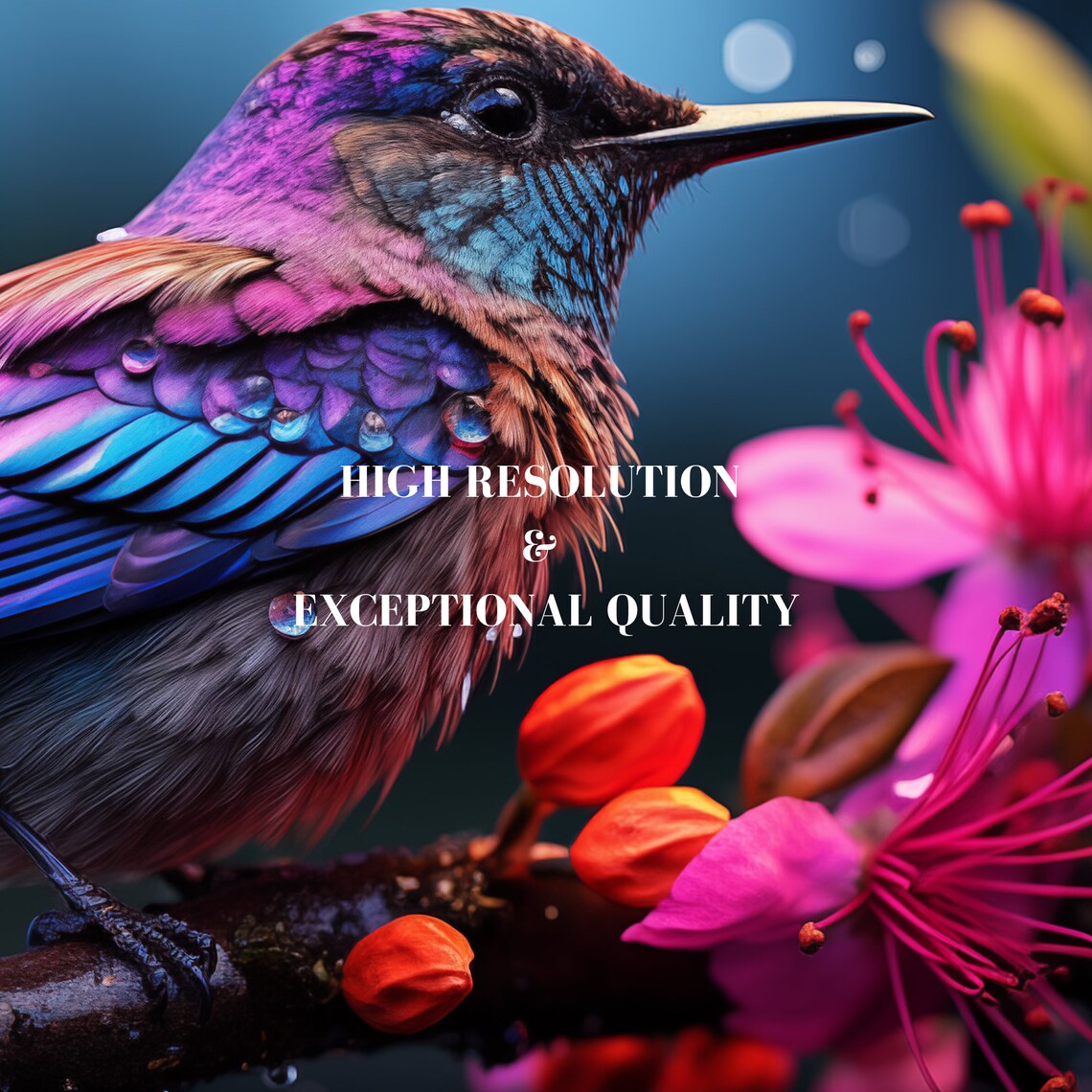 Vibrant Aesthetic Abstract Desktop Background Art Print - Image 7