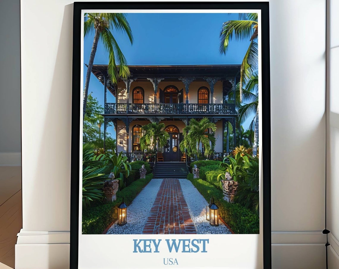 Ernest Hemingway Home and Museum Key West Garden Path Poster