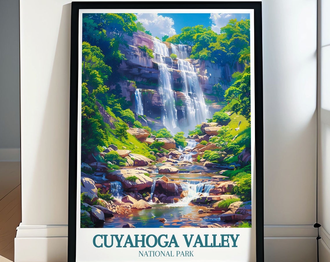 Cuyahoga Valley National Park Waterfall Cascades Forest Poster