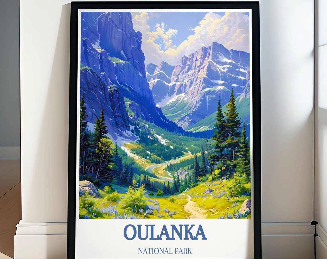 Oulanka National Park Finland Green Summer Valley Trail Poster