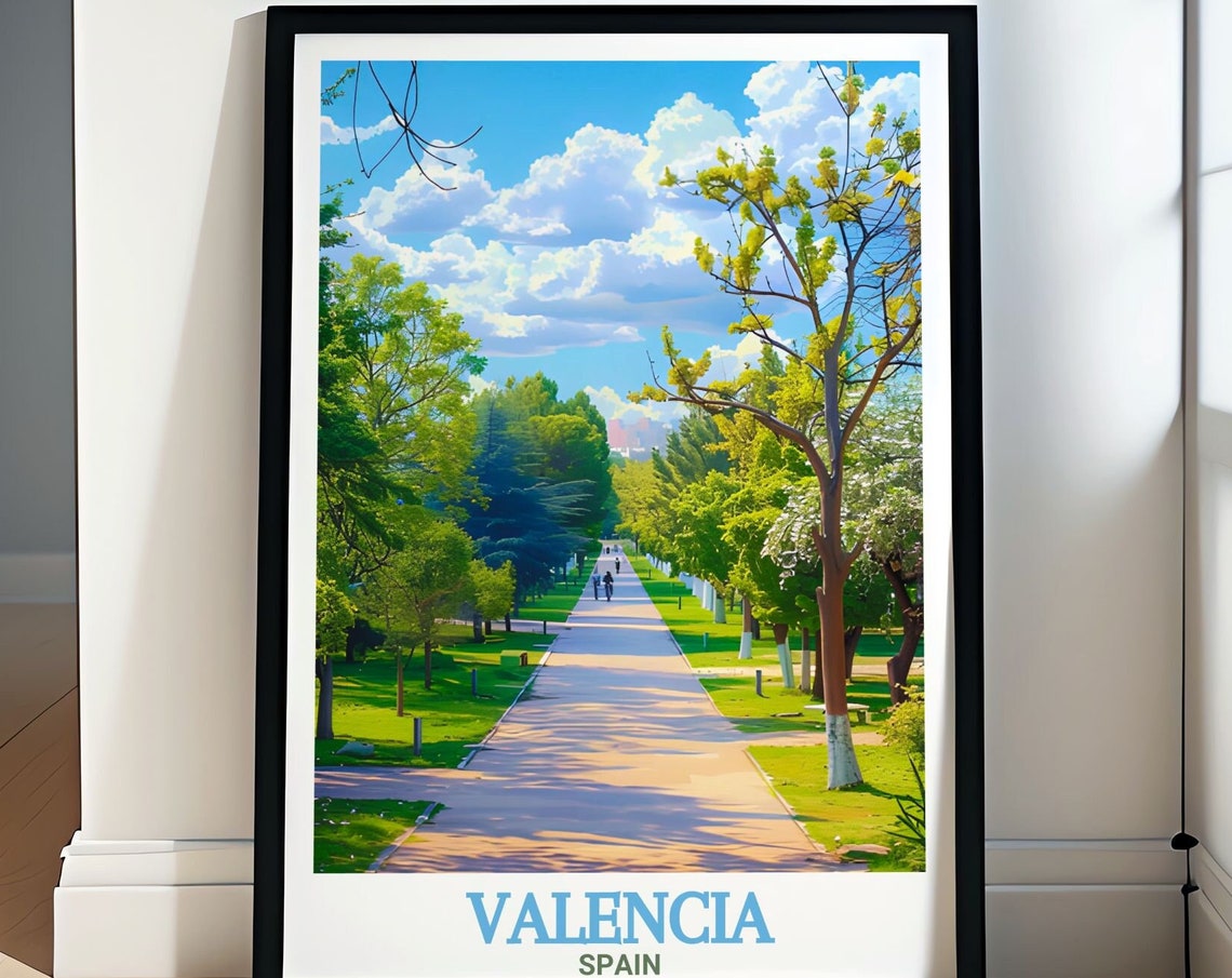 Valencia Travel Print Turia Gardens Posters And Art Gifts Valencia Travel Art And Turia Gardens Prints Valencia Art And Posters