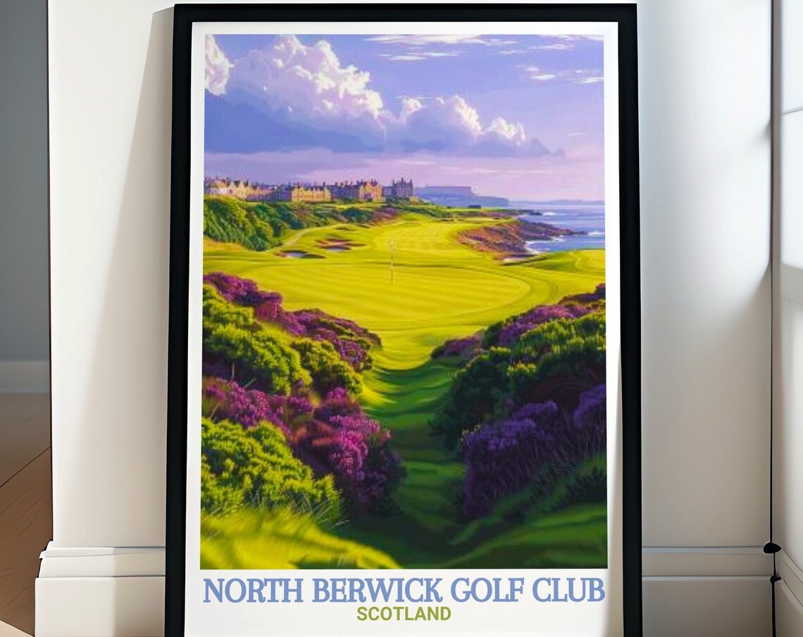 North Berwick Golf Club Scottish Art Print