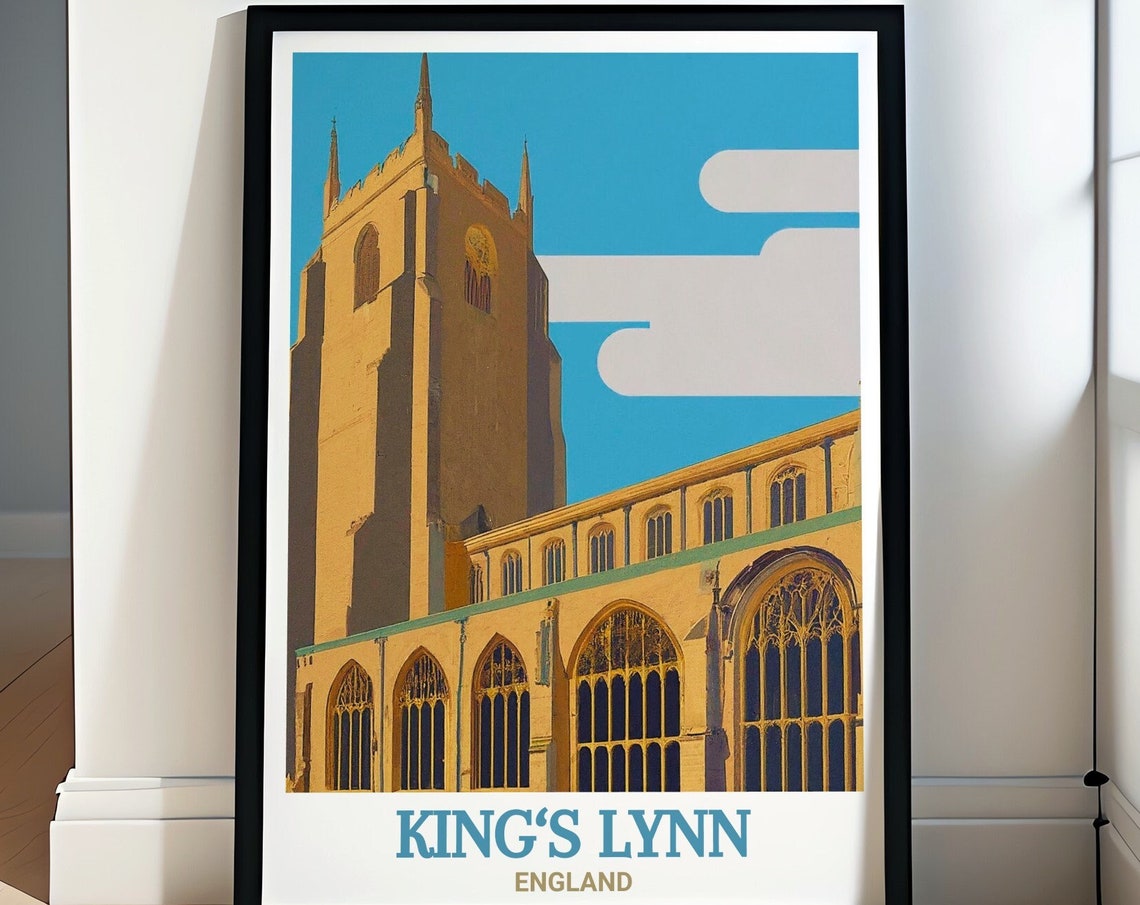 Kings Lynn Wall Art St Margarets Church England Artwork St Margarets Church Travel Poster St Margarets Church Print