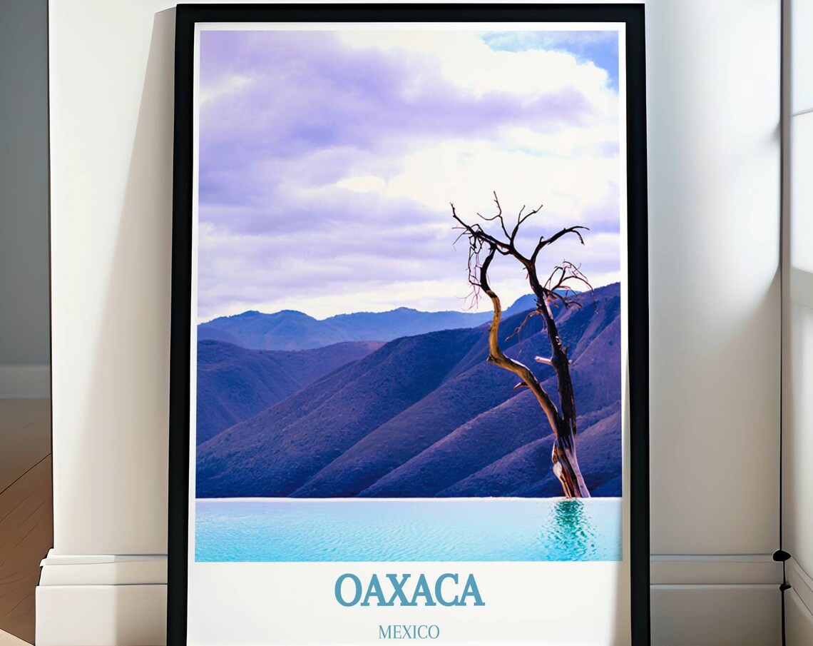 Oaxaca Mexico Hierve El Agua Infinity Pool Mountain Vista Poster