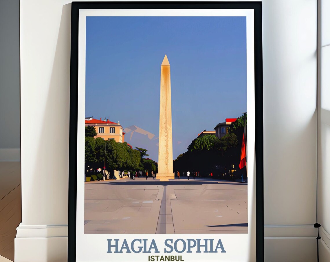 Istanbul Hippodrome Obelisk of Theodosius Sultanahmet Travel Poster
