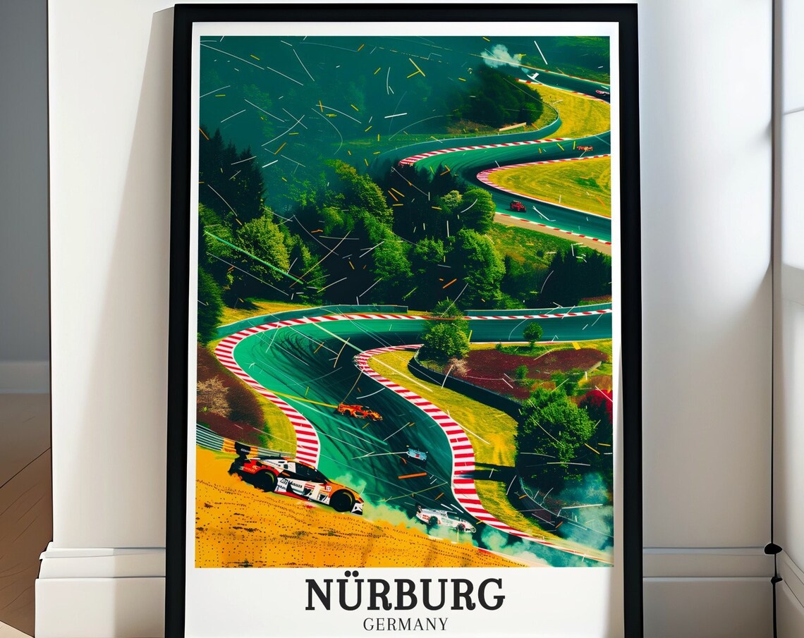 Nrburg Print Nrburgring Nordschleife Art Nrburgring Nordschleife Poster Nrburgring Nordschleife Print Nrburg Print