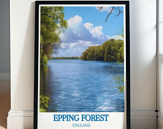 Epping Forest Essex Art Explore Timeless Natural Beauty In Print Vintage Epping Railway Poster Nostalgic Journeys Through Art