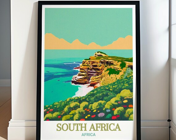 South Africa Art Collection Cape Of Good Hope Travel Prints Scenic Cape Of Good Hope Posters South Africa Coastal Art