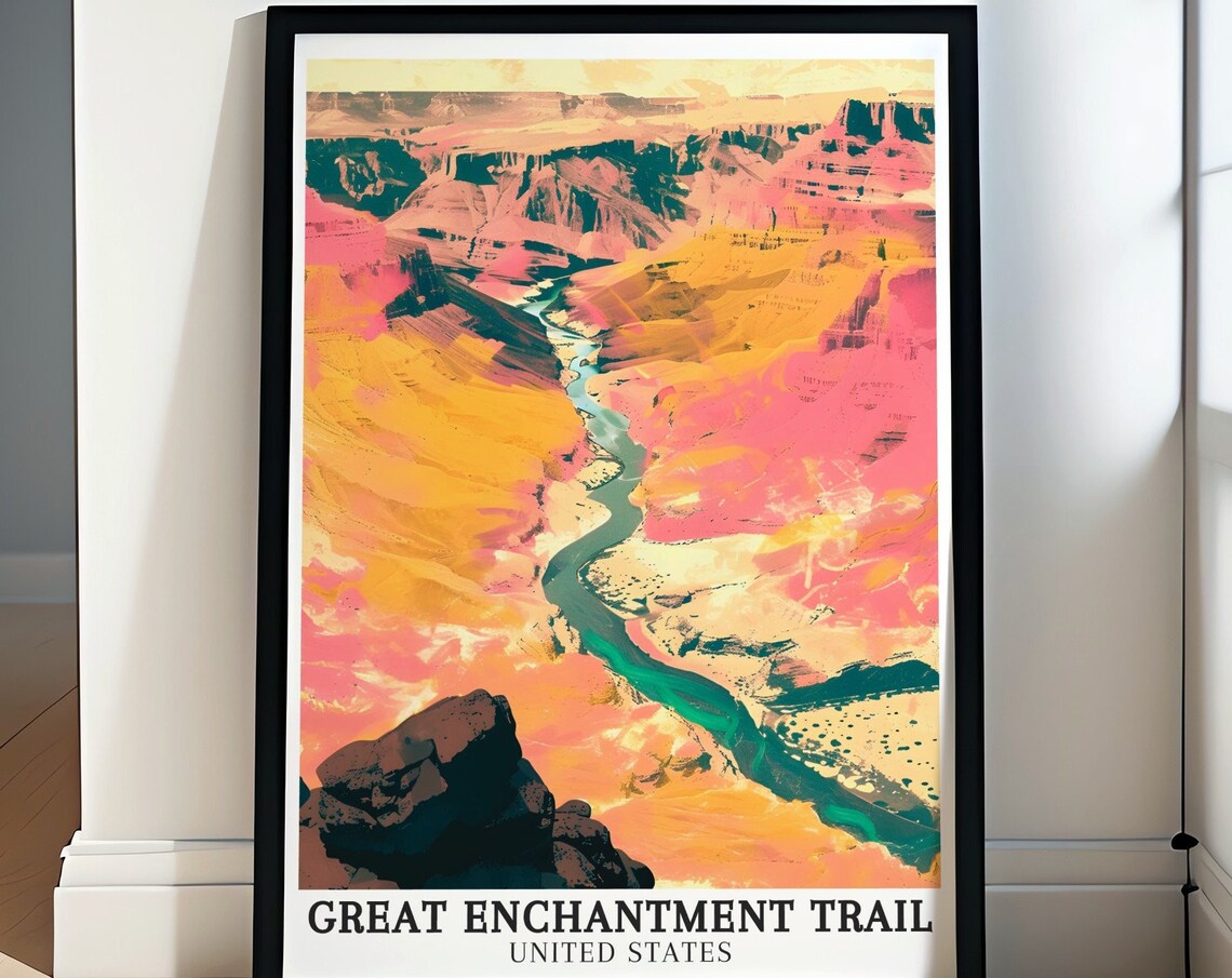 Great Enchantment Trail Grand Canyon River Gorge Colors Poster