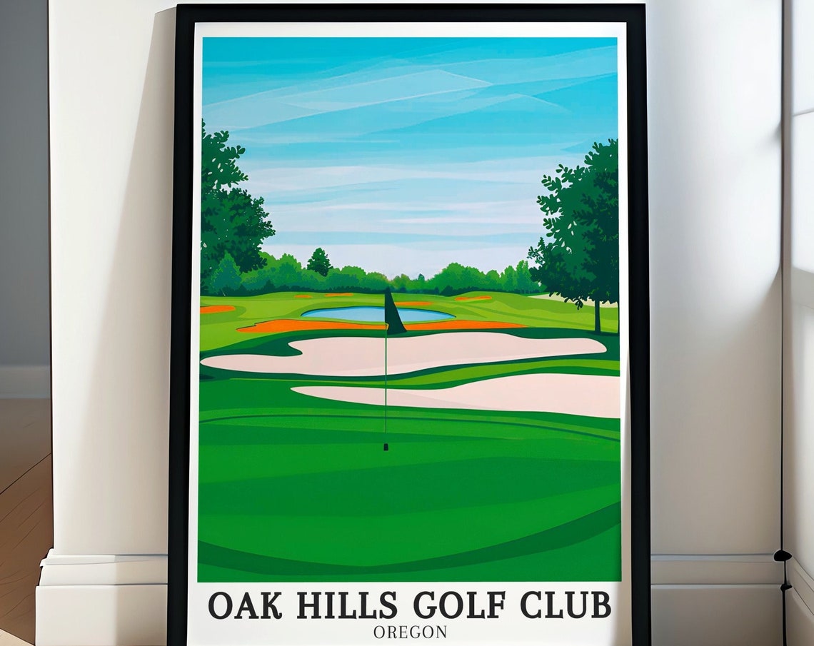 Oak Hills Golf Club Travel Print 18hole Golf Club Sutherlin Poster Oak Hills Golf Club Poster Oak Hills Golf Club Decor