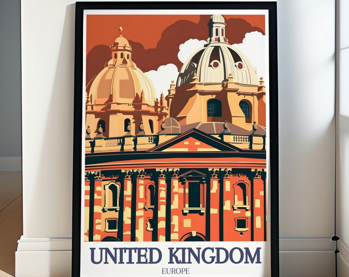 United Kingdom Art Collection University Of Oxford Travel Poster Oxford Art Prints University Of Oxford Posters Uk Travel Art