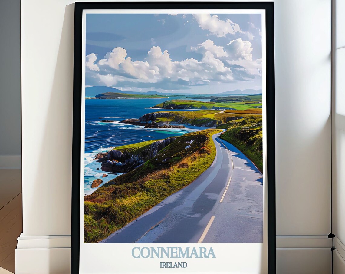 Connemara Sky Road Coastal Drive Poster Ireland Scenic Route