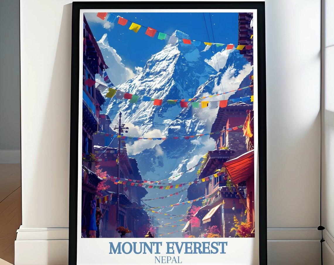 Mount Everest Art Print, Everest Base Camp Collection