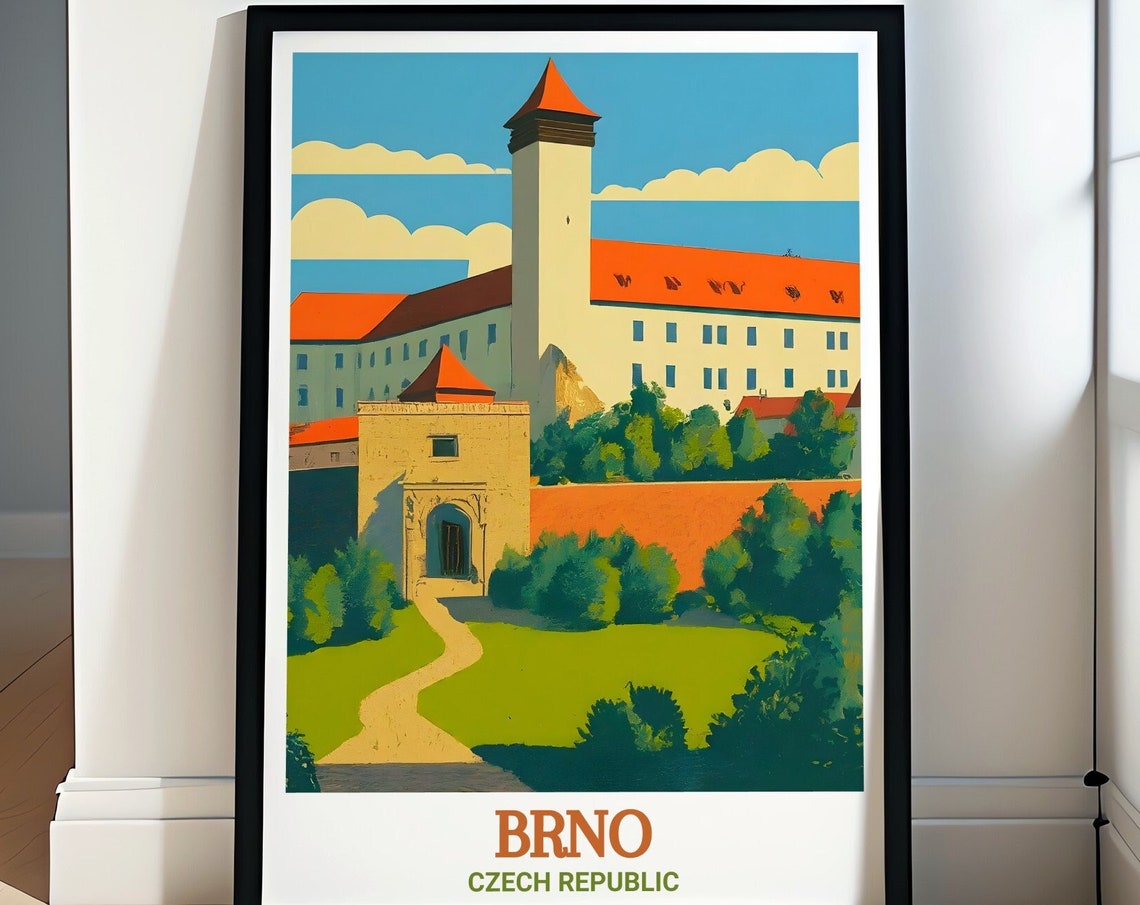 Spilberk Castle Brno Czech Republic Historic Fortress Poster