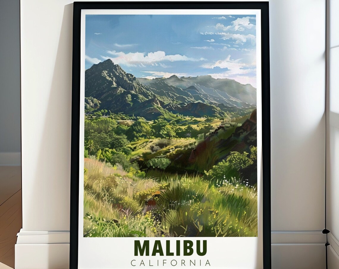 Malibu California Malibu Creek State Park Green Hills Poster